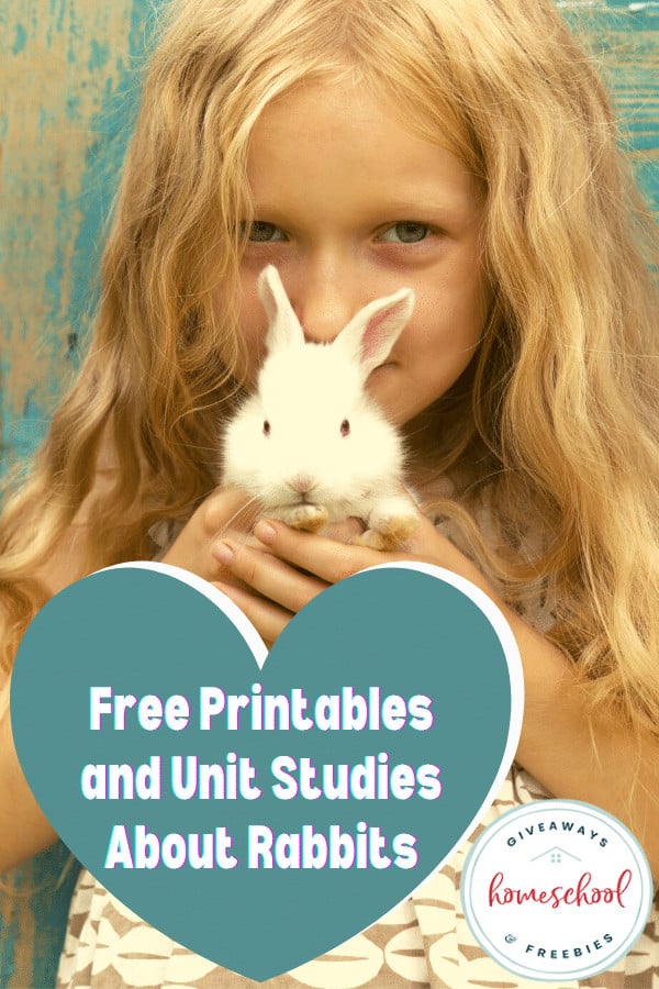 Free Printables and Unit Studies About Rabbits. #rabbitunitstudy #rabbitprintables 