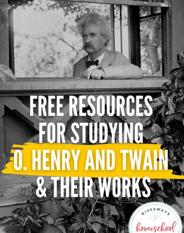 Free Resources for Studying O. Henry and Twain & Their Works. #OHenryresources #OHenryprintables #MarkTwainresources #MarkTwainprintables
