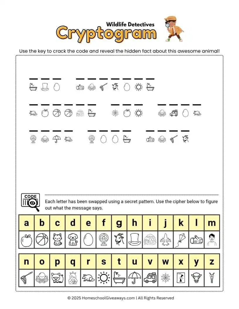 a fun fact about rabbits as a cryptogram