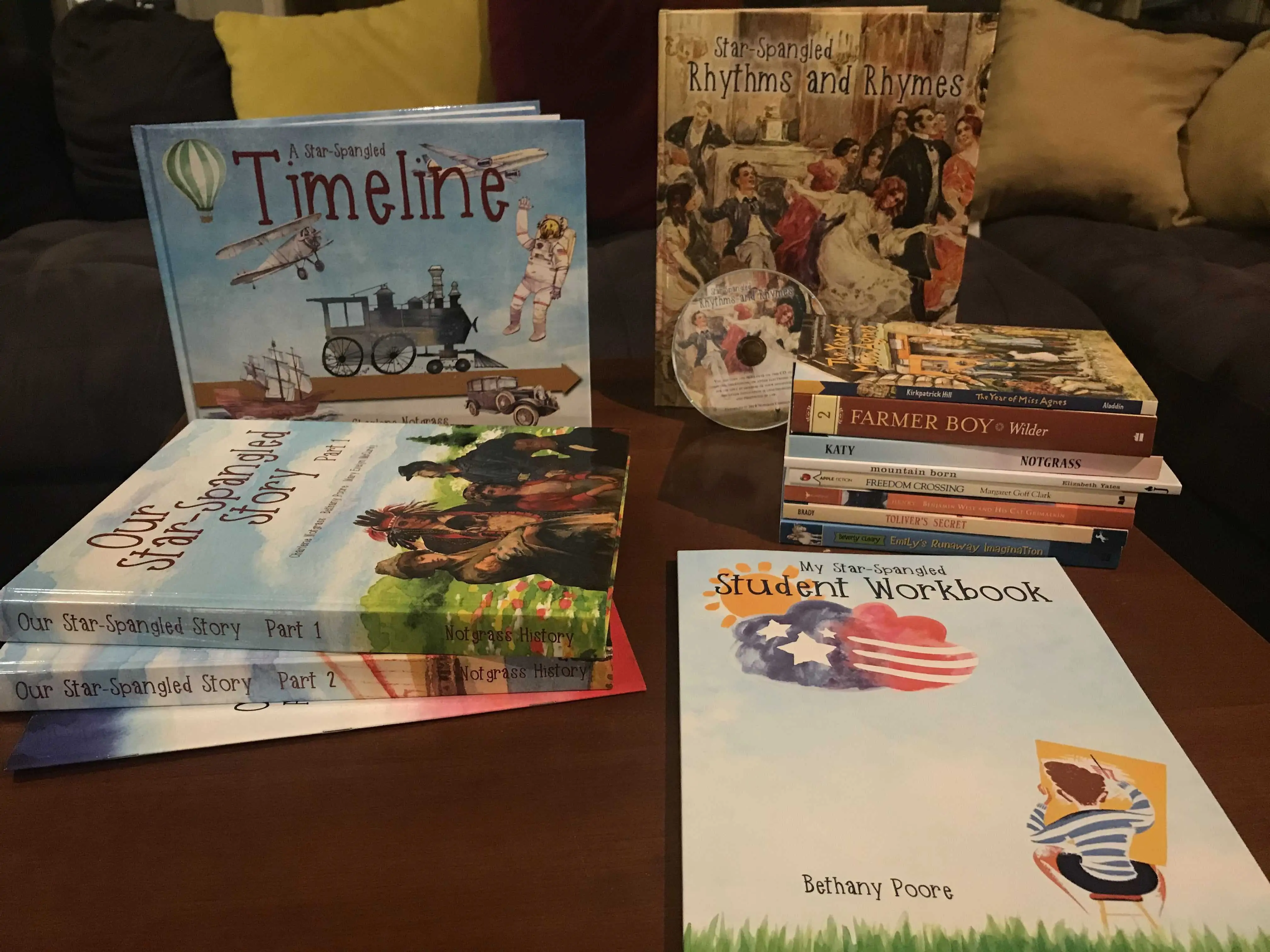 various history books for children