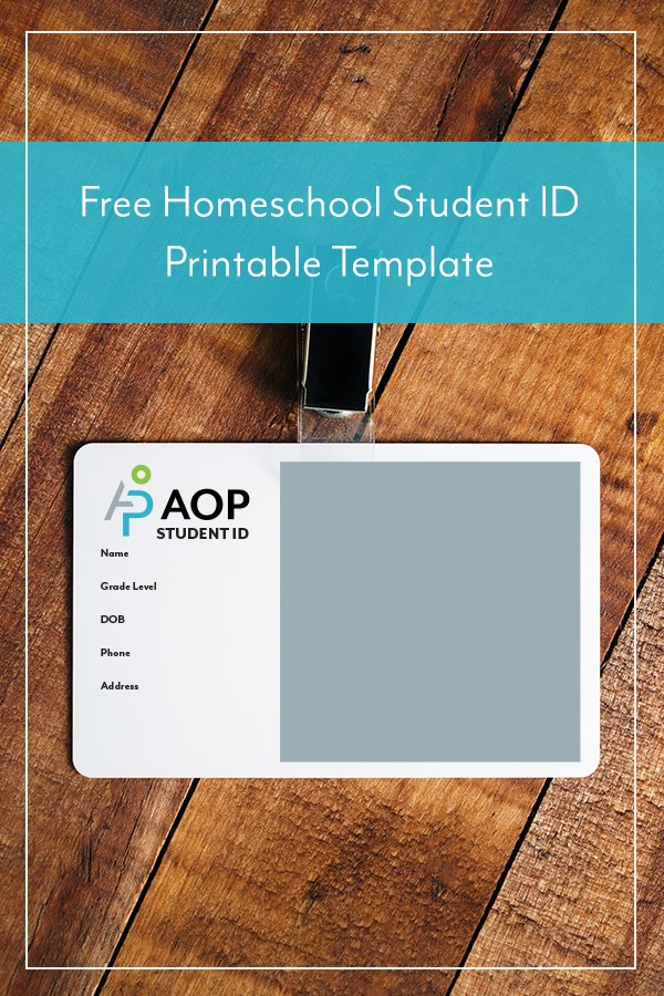 Free Homeschool Student ID Printable Template