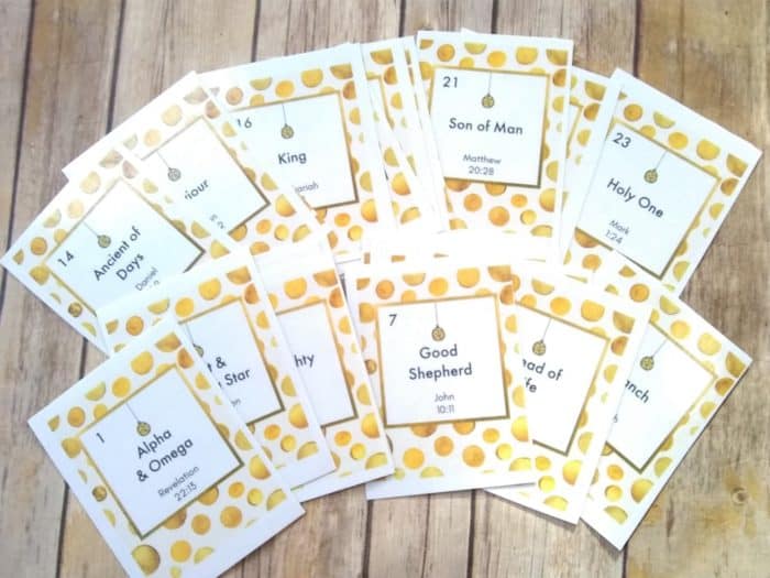 Names of Jesus Advent Cards