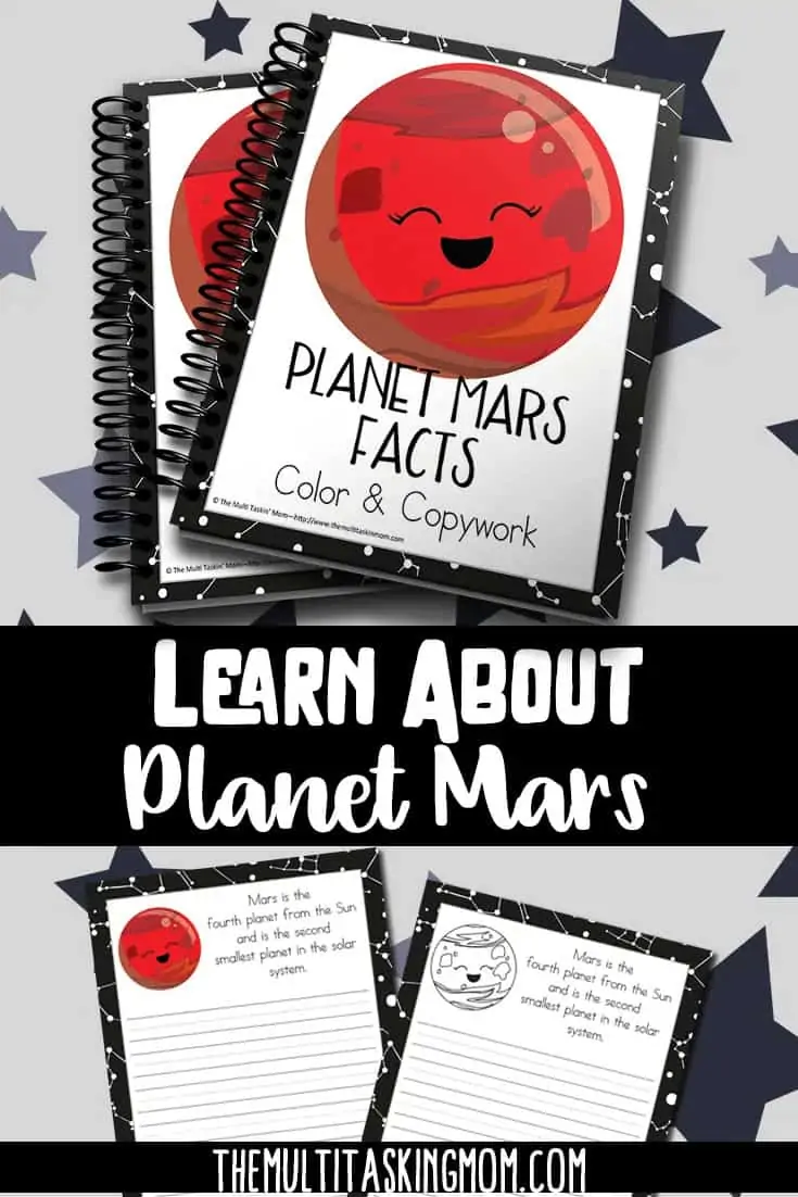 samples of Mars Notebooking Pages