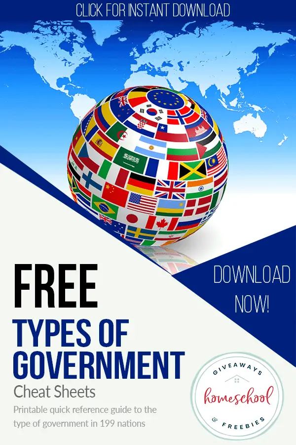 FREE Types of Government Cheat Sheets