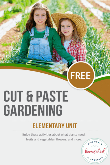 FREE Gardening Cut &amp; Paste Activity