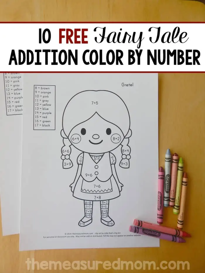 Fairy Tale Color by Number