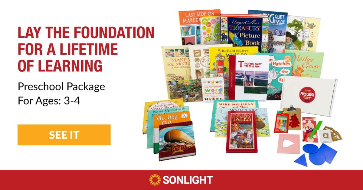 Enter to Win Sonlight's NEW Literature-based Preschool Curriculum