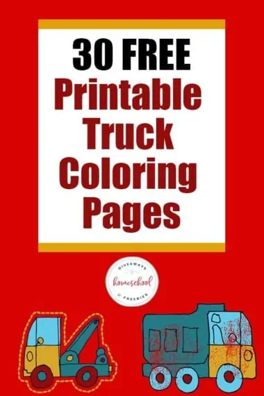 2 toy truck clip arts ND TEXT OVERLAY 30 FREE Printable Truck Coloring Pages