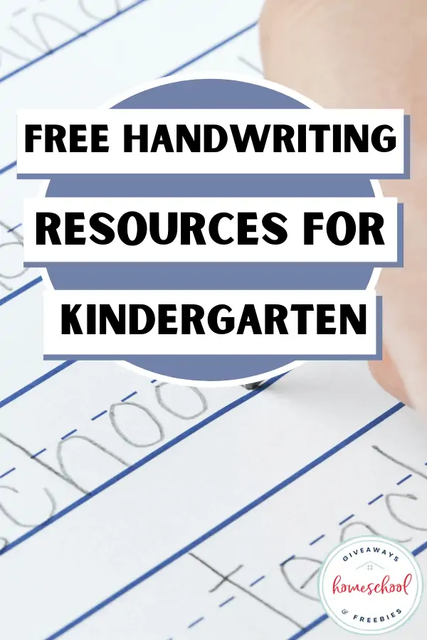 child writing on lined handwriting paper with text overlay