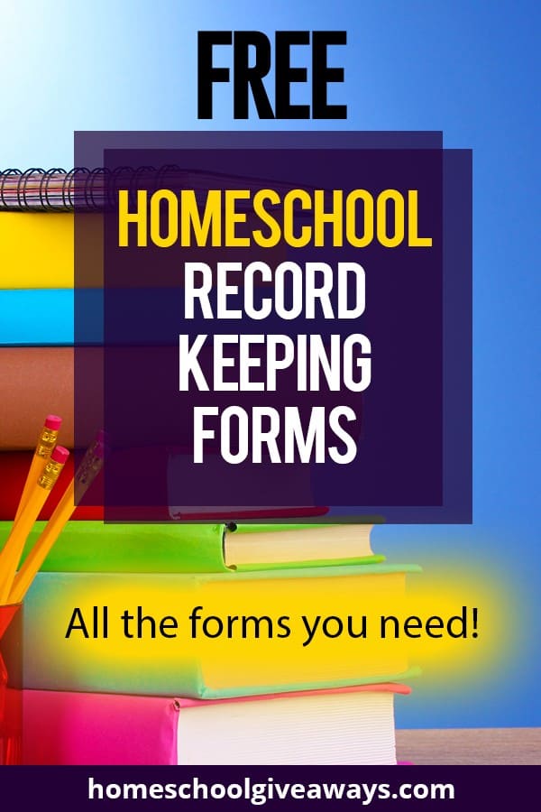 Free Printable Homeschool Record Keeping Forms Free Printable Homeschool Record Keeping Forms