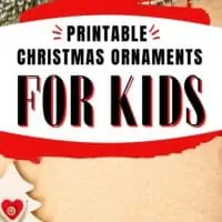 Printable Christmas Tree Ornaments for Kids