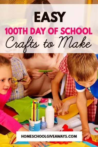 young kids doing crafts wearing colorful clothes doing crafts with text overlay
