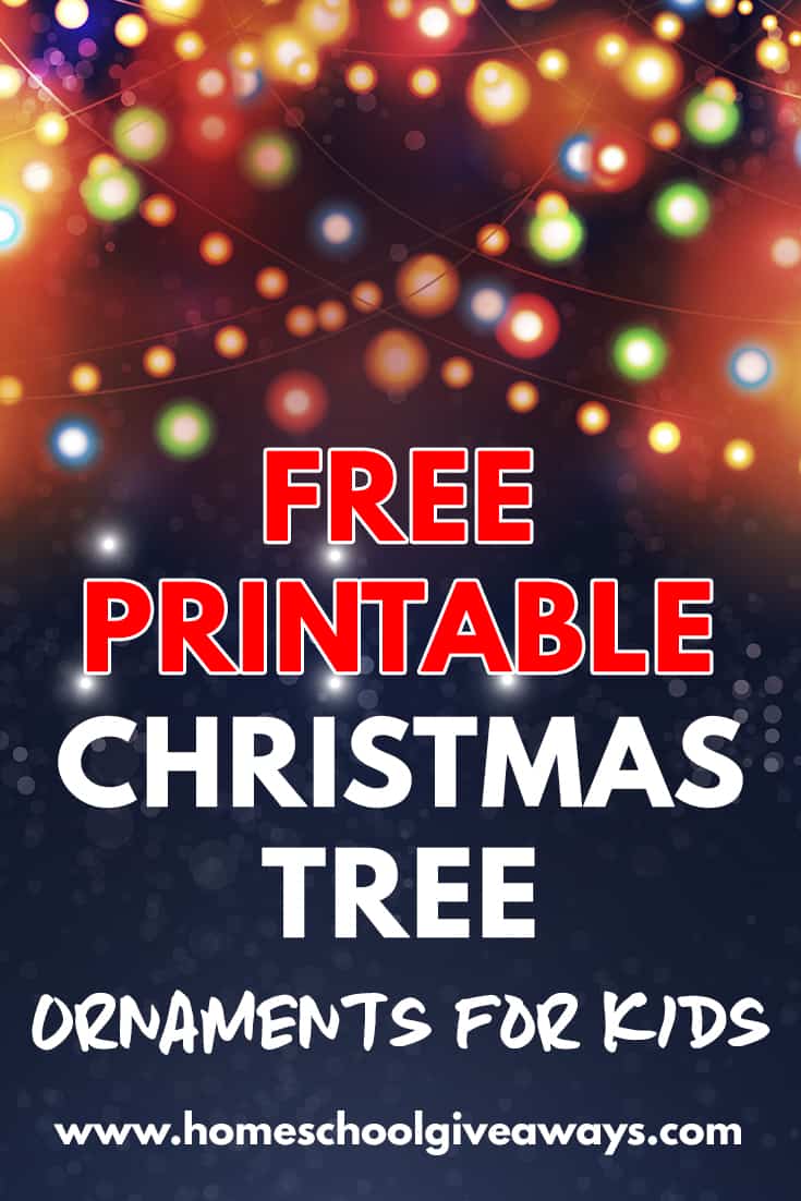 Printable Christmas Tree Ornaments for Kids