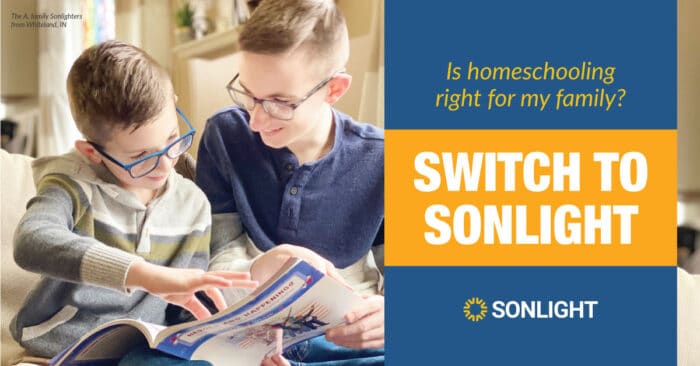 switch to homeschool with sonlight