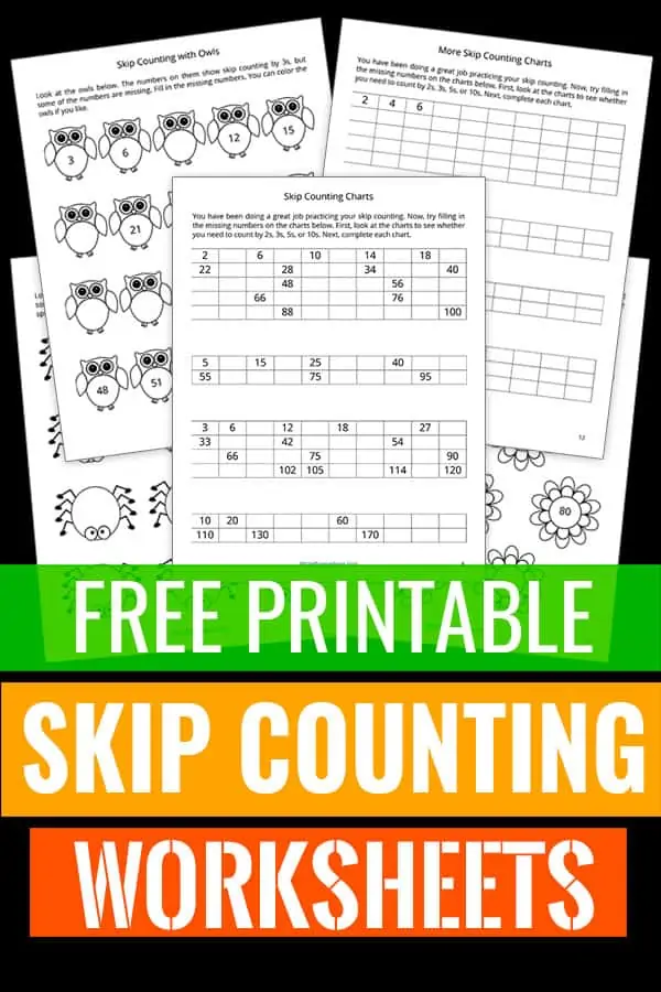 pictures of skip counting worksheets