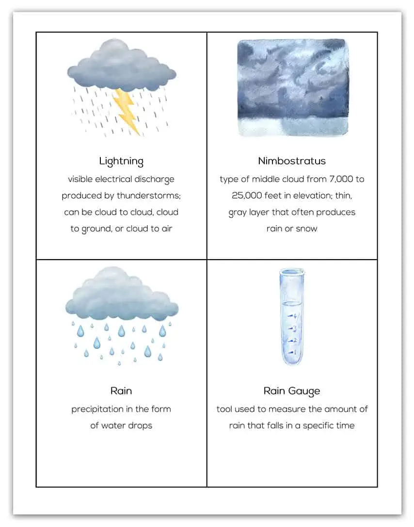 weather fact cards