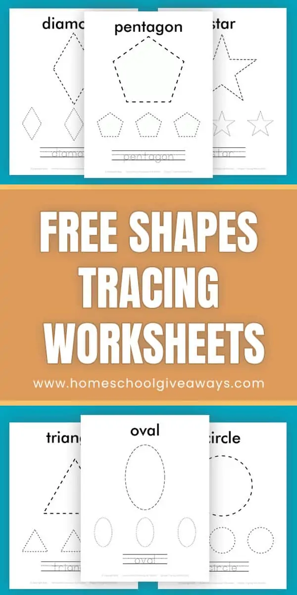 shapes tracing worksheets