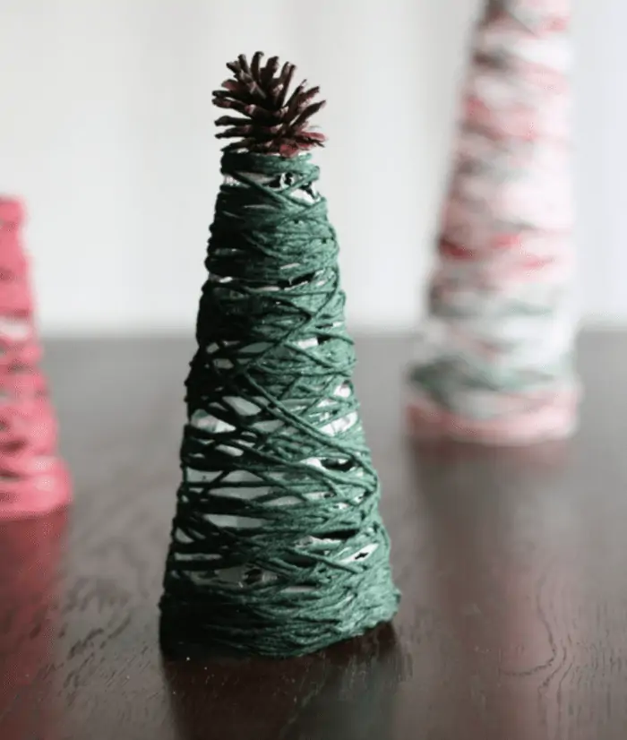 yarn christmas tree