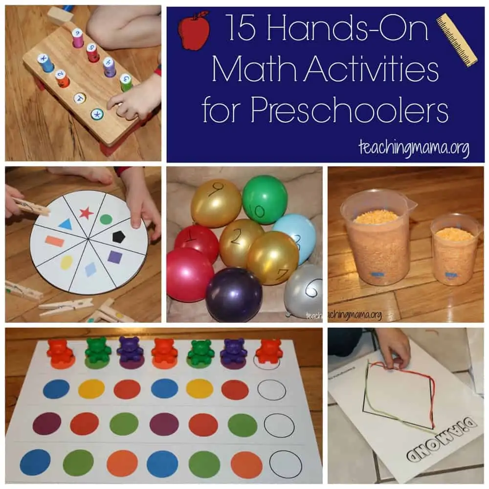 math activities with Preschool and Worksheet