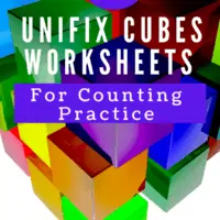 Shapes and text unifix cubes worksheets