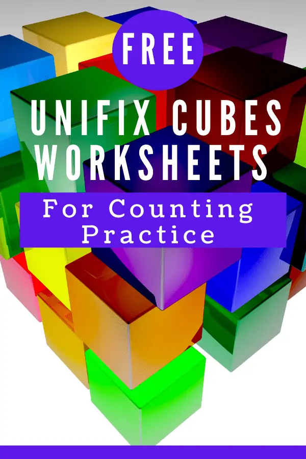 Shapes and text unifix cubes worksheets