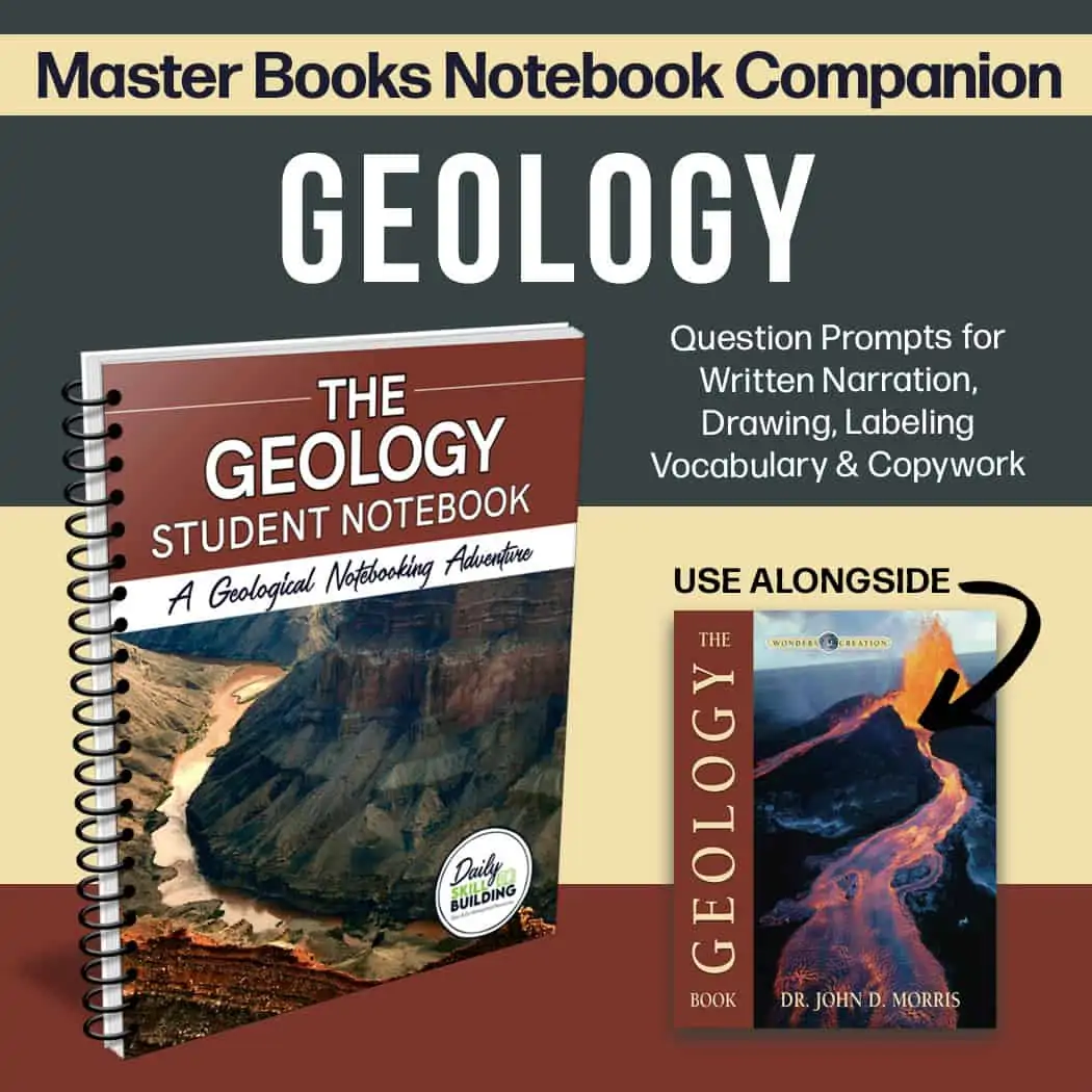 The Geology Student Notebook and Master Books The Geology Book