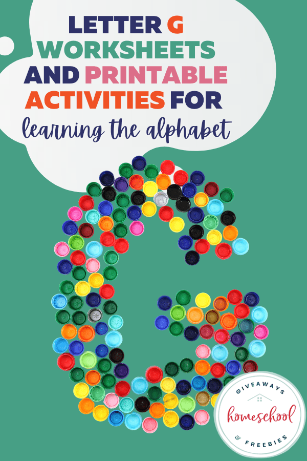 Letter G Worksheets and Printable Activities for Learning the Alphabet -picture of the letter G made out of pom-poms