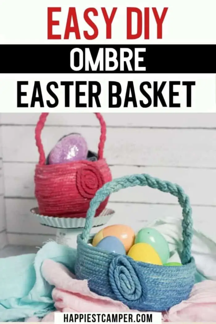 DIY ombre easter baskets