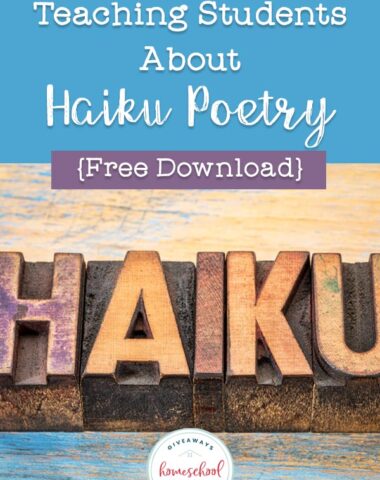 Teaching Students About Haiku Poetry (Free Download) with wooden letters spelling HAIKU