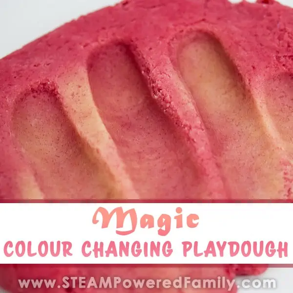 magic colour changing playdough with pretty colored playdough.