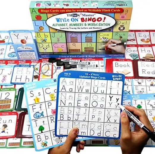 This image is of all the pieces to the Learn and Read Bingo Game.
