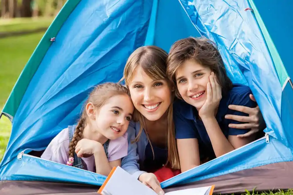 backyard camping Staycation