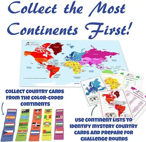 Continent Race Geography Game