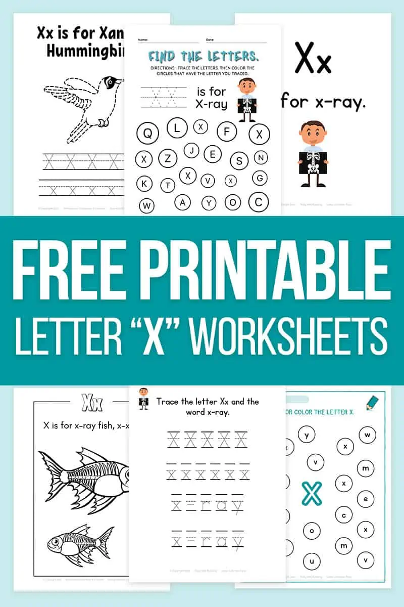Letter X Worksheets and Printable Alphabet Activities