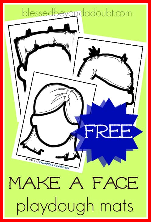 Fun and Easy Printable Playdough Mats for Children