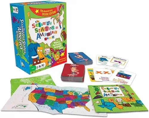 Scrambled State of America Geography Board Game