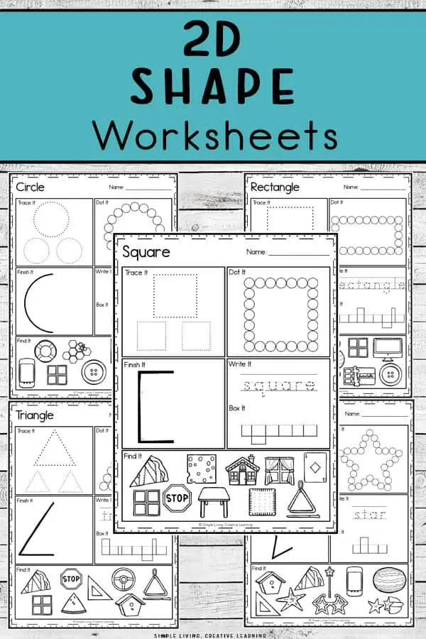 2D Shape Worksheets