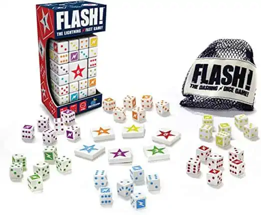 FLASH board game and pieces.