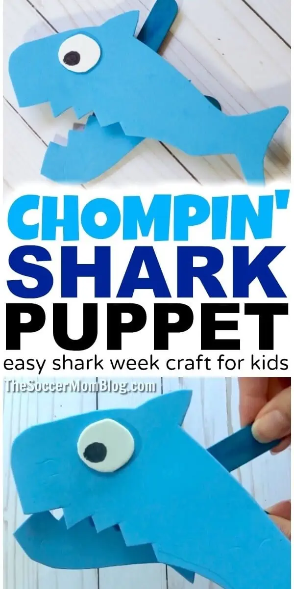 chompin shark puppet for shark week
