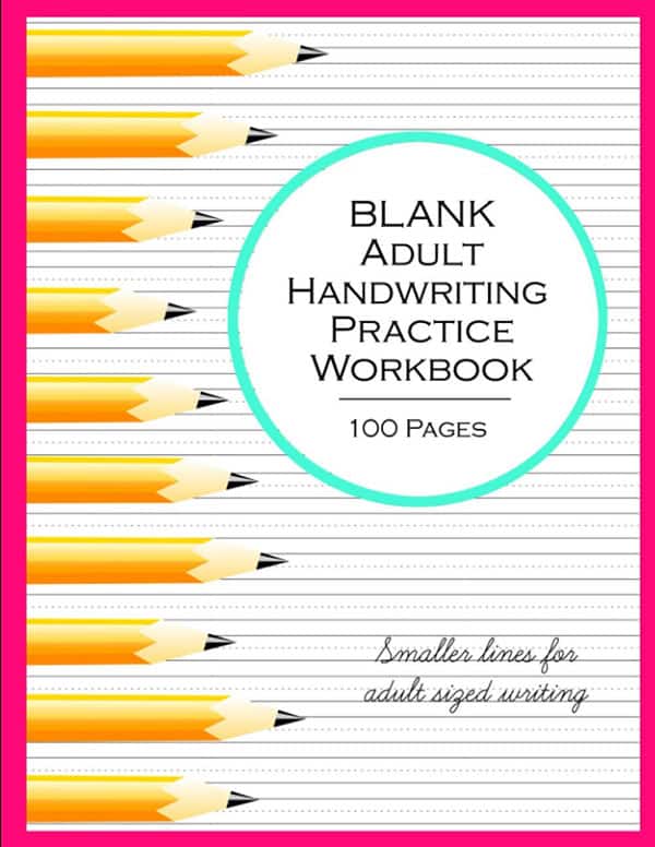 handwriting practice paper for adults