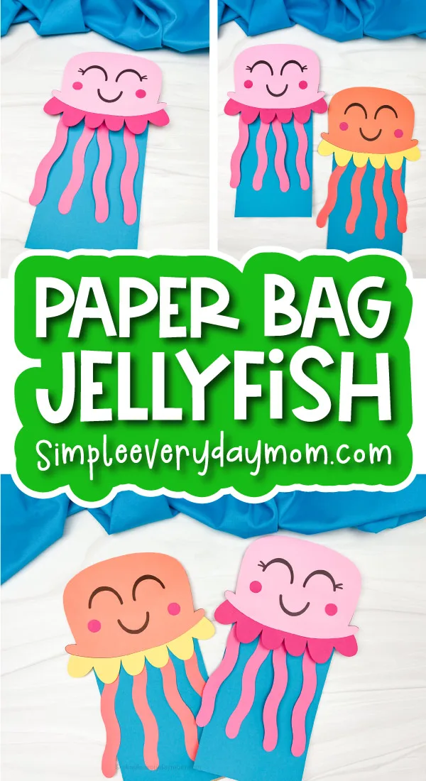 paper bag jellyfish craft