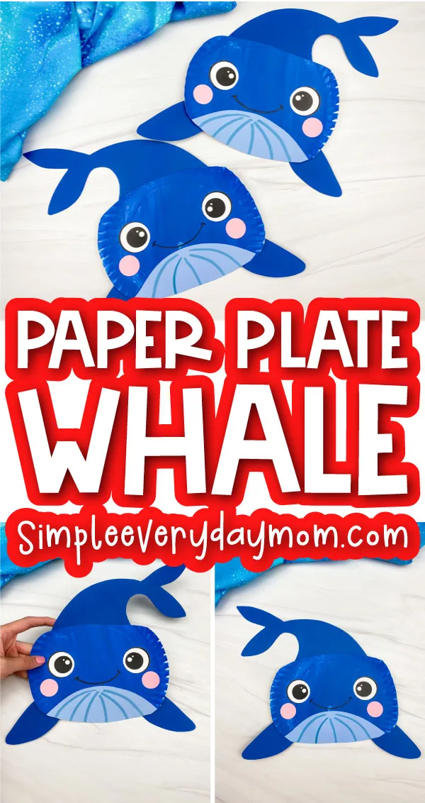 paper plate whale craft