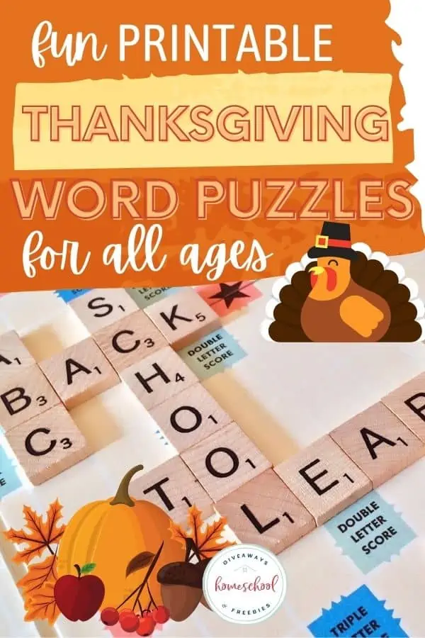 Thanksgiving word puzzles
