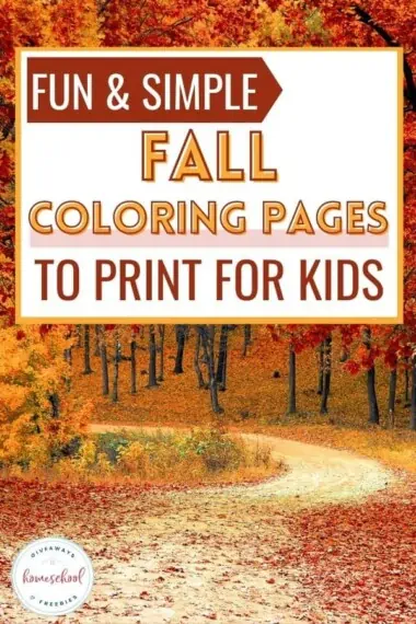 Fun and Simple Fall Coloring Pages to Print for Kids