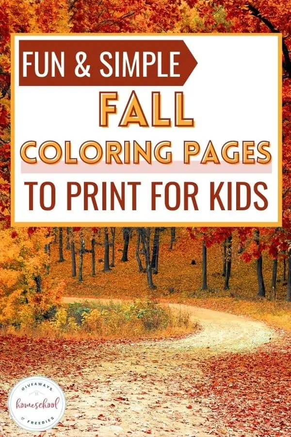 Fun and Simple Fall Coloring Pages to Print for Kids fall trail picture
