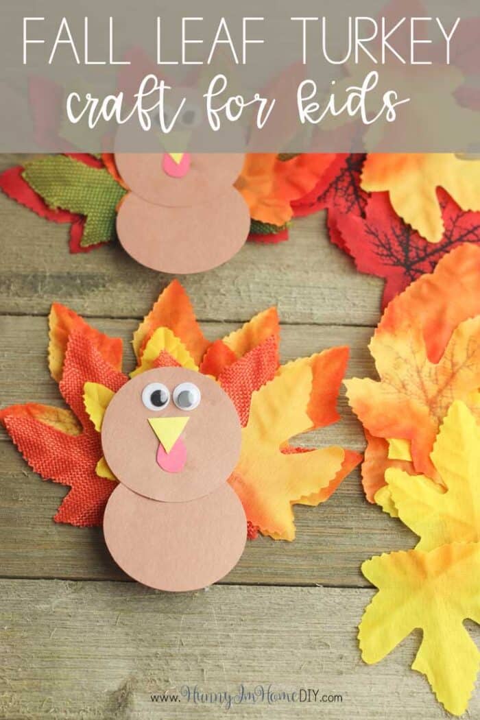 easy fall leaf turkey craft