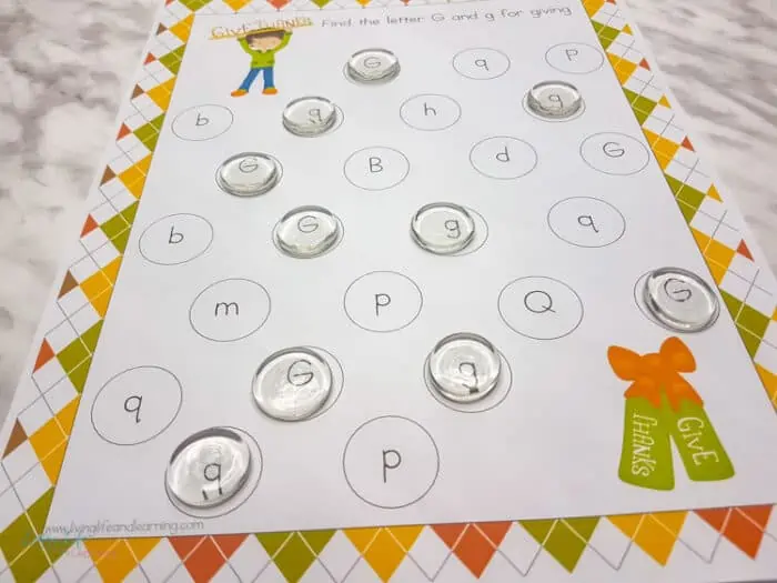 thanksgiving letter find printables