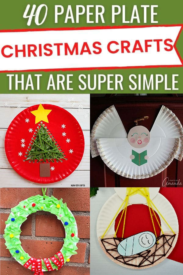 paper plate Christmas crafts
