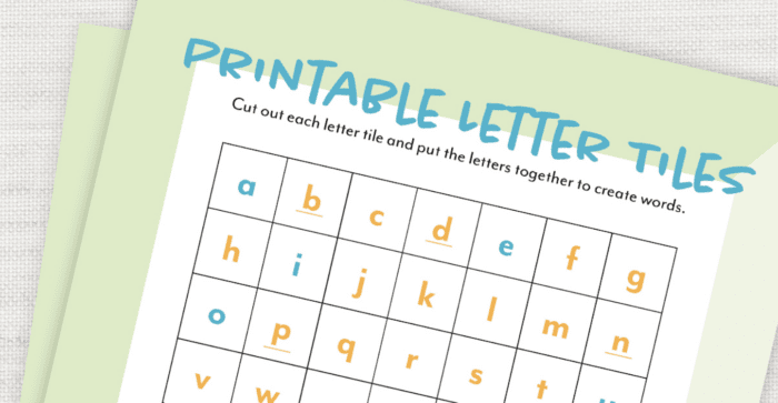 printable letter tiles