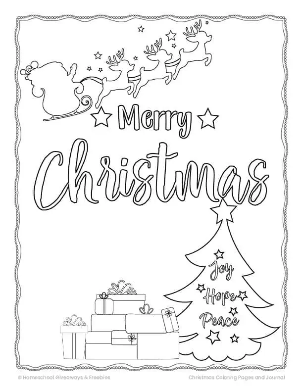 decorative Christmas coloring pages